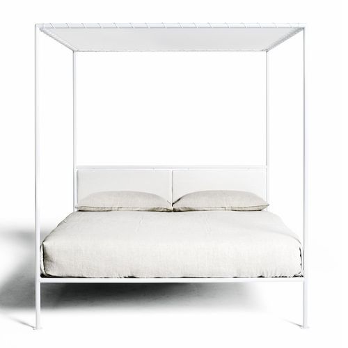 Canopy bed - Asseman - DePadova - double / contemporary / upholstered