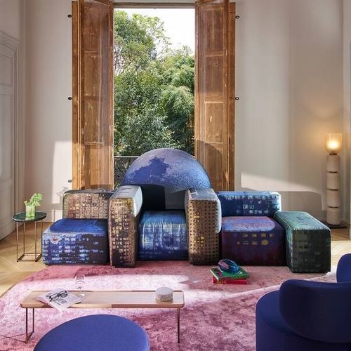 Modular sofa - NOTTURNO A NEW YORK - Cassina - contemporary / fabric / with removable cover