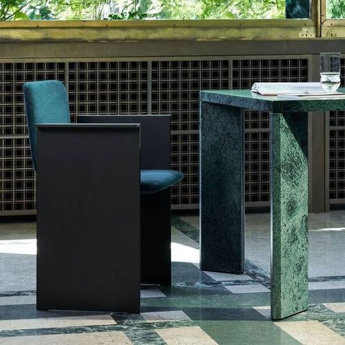 Contemporary chair - Flutz - Cassina - indoor / fabric / leather