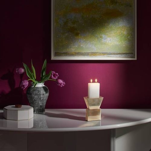 Bronze candle holder - la Tourette - Cassina - leather