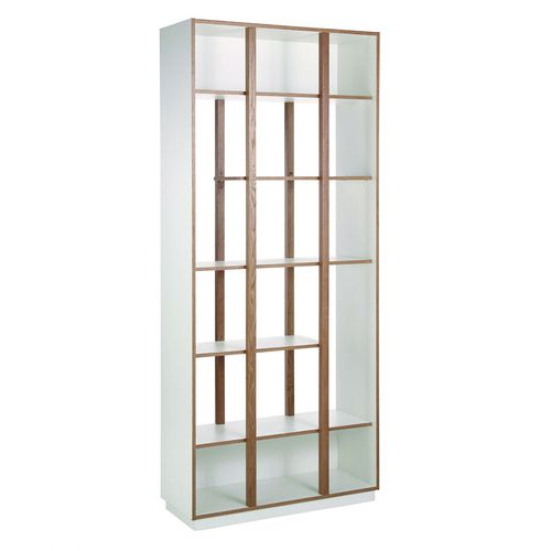 Free-standing bookcase - NEWBURY - Woodman Ltd. - high / contemporary / oak