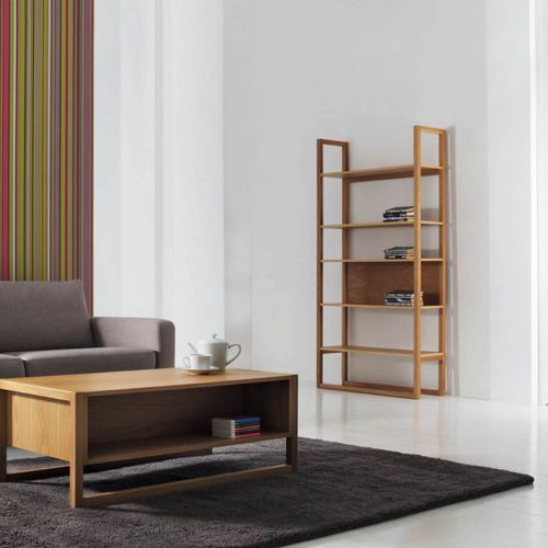 Wall-mounted bookcase - NEWEST  - Woodman Ltd. - contemporary / oak