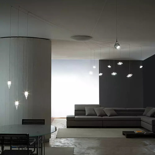 Pendant lamp - Galaverna - ALBUM - glass / contemporary / corded
