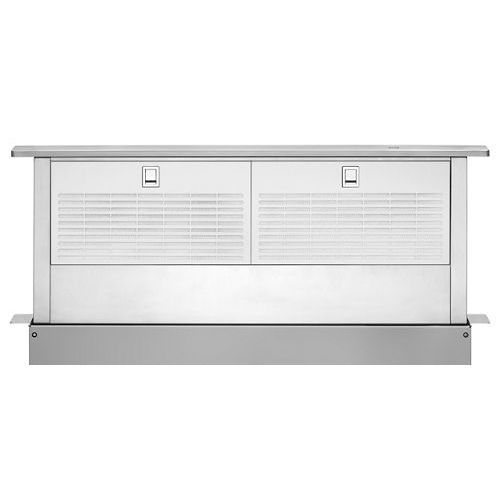 Downdraft extractor - UXD8636DYS - Whirlpool - ductless / retractable / gray