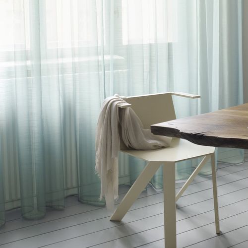 Plain sheer curtain fabric - ZIMMER + ROHDE : GALLERY - Zimmer + Rohde GmbH - patterned / viscose / silk