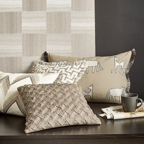 Rectangular cushion - MASTERPIECES VOL. II : CARAVANE - Zimmer + Rohde GmbH - animal motif / cotton / linen