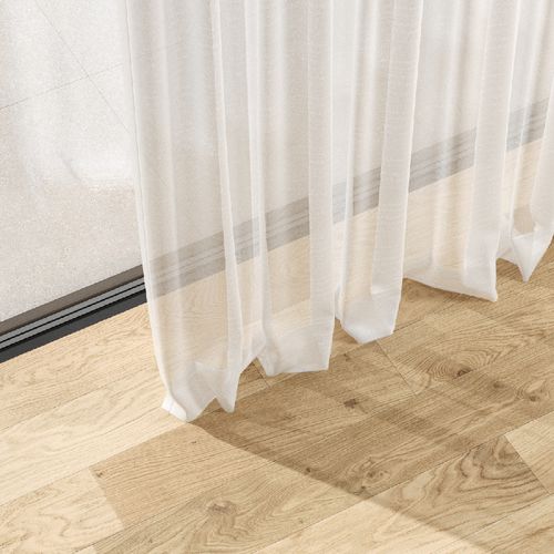 Plain sheer curtain fabric - PERGAMON - Zimmer + Rohde GmbH - linen / cotton / transparent