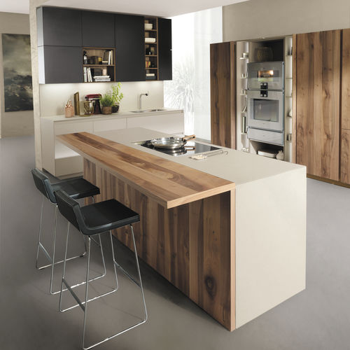Contemporary table - PAK - Euromobil spa - wooden / wooden base / rectangular