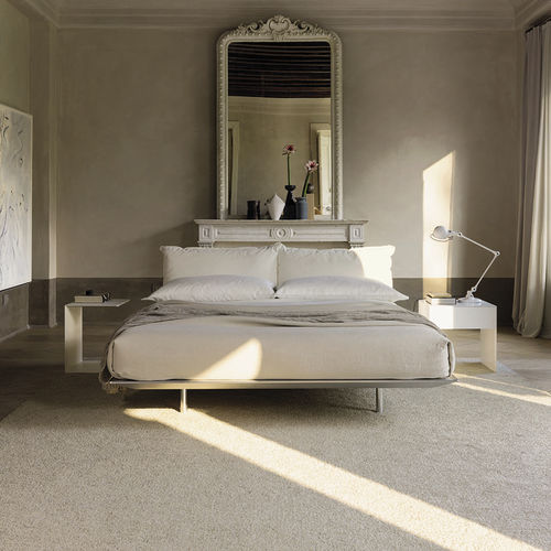 Double bed - PLATZ - desiree divani - contemporary / with upholstered headboard / fabric
