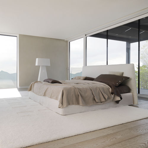 Double bed - LOV  - desiree divani - contemporary / upholstered / with headboard