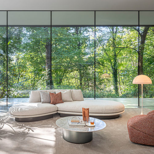 Modular sofa - ELIES - desiree divani - contemporary / fabric / leather