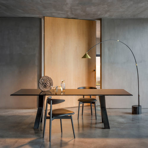 Contemporary table and chair set - CI&Agrave;COLA - desiree divani - indoor / ash / walnut