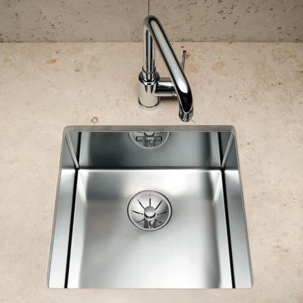 Single-bowl kitchen sink - CLARON 340-U - BLANCO GmbH + Co KG - without drainboard / stainless steel / undermount