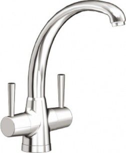 Countertop double-handle mixer tap - CLEO BM6100 - BLANCO GmbH + Co KG - chromed metal / kitchen / 1-hole