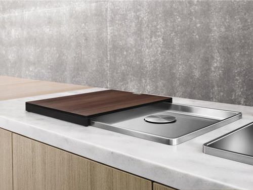 Single-bowl kitchen sink - ATTIKA 60-T - BLANCO GmbH + Co KG - without drainboard / stainless steel / overmount