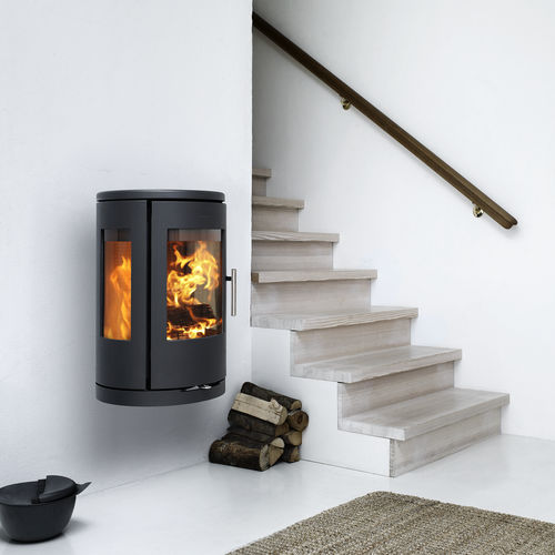 Wood heating stove - 7470 - Morsø Jernstøberi A/S - 0 - 5 kW / wall-mounted / 2-sided