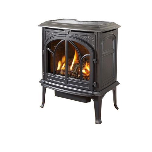 Gas heating stove - F 300 SERIES - Jøtul - traditional / cast iron / double-door