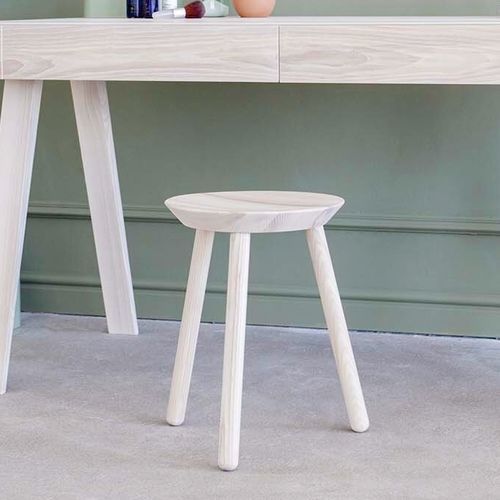 Contemporary stool - Naïve  - EMKO - ash / ash base / 3-legged