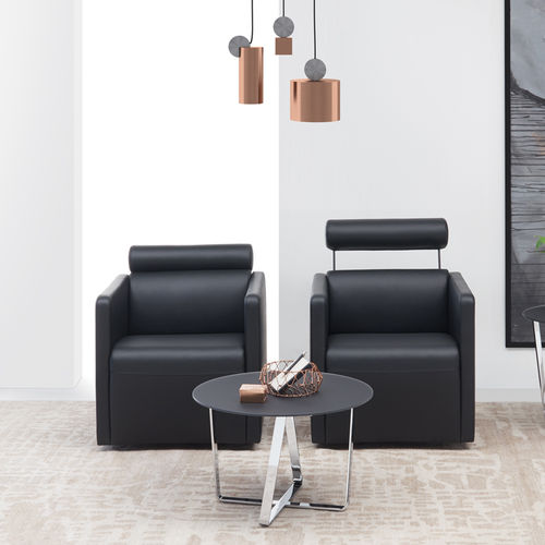 Contemporary armchair - CL 333 - Erpo Möbelwerk GmbH - leather / fabric / with headrest