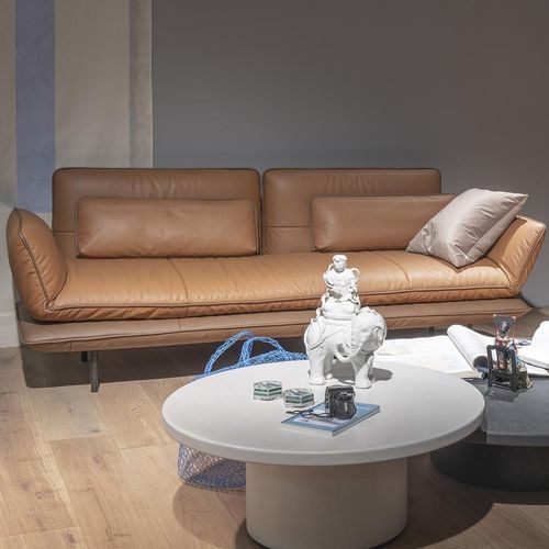 Contemporary sofa - Juna - Frank Sitzmöbel GmbH - fabric / leather / with armrests