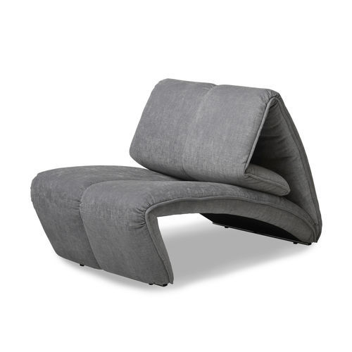 Contemporary fireside chair - Arc - Frank Sitzmöbel GmbH - fabric / leather / with reclining back