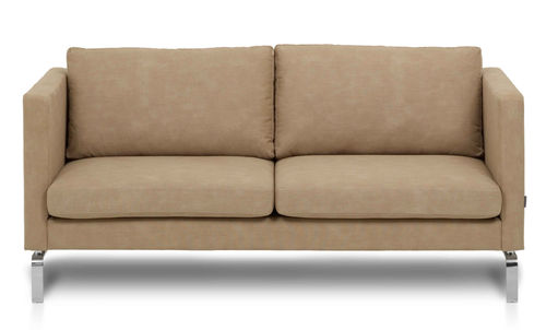Contemporary sofa - GRAPPA - Furninova AB - fabric / leather / brown