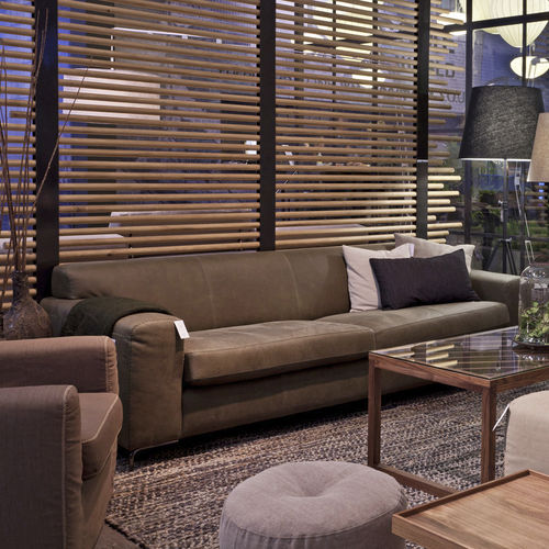 Contemporary sofa - AMALFI - Furninova AB - fabric / leather / with removable cover