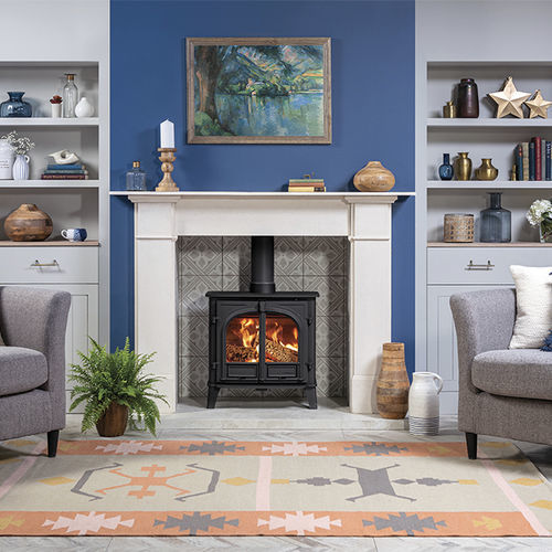 Wood heating stove - STOCKTON 8 - STOVAX & GAZCO - 0 - 5 kW / 5 kW...10 kW / multi-fuel