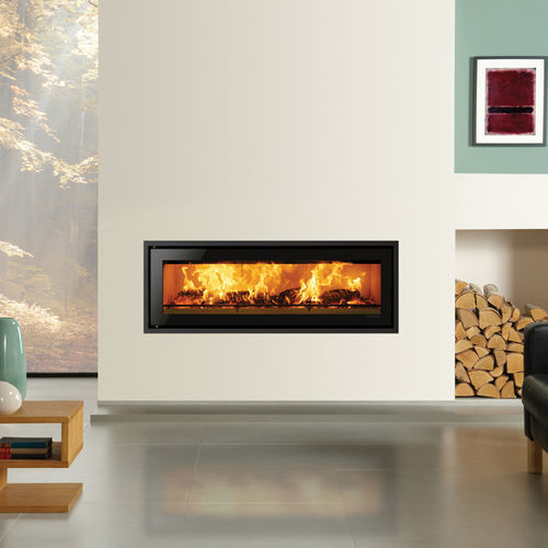 Woodburning fireplace insert Studio Edge + STOVAX & GAZCO steel