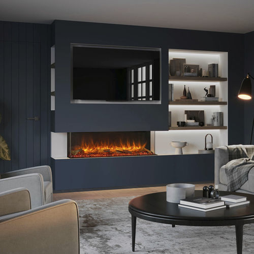 3-sided fireplace insert - eReflex 135RW - STOVAX & GAZCO - electric / contemporary / remote-controlled
