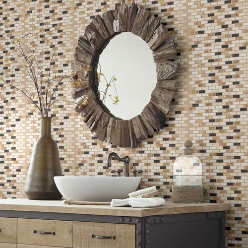 Natural stone tile - BOCA BRICK MOSAIC - Shaw floors - polished / kitchen / bathroom