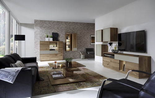 Contemporary TV wall unit - BENT  - Hartmann Möbelwerke GmbH - oak
