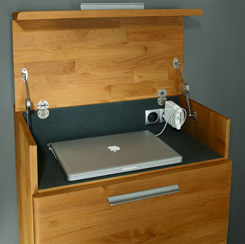 Contemporary desk - CURVE  - Hartmann Möbelwerke GmbH - wooden / panel end