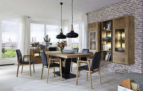 Contemporary china cabinet - JON  - Hartmann Möbelwerke GmbH - oak