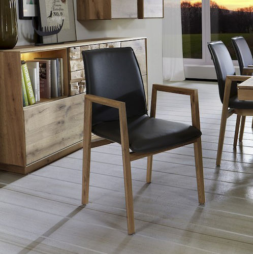 Contemporary chair - NILA  - Hartmann Möbelwerke GmbH - indoor / fabric / leather