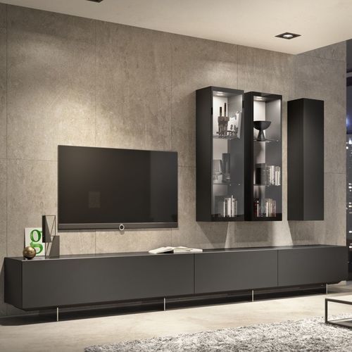 Contemporary TV cabinet - ALEA - Kettnaker GmbH & Co. KG Möbel-Manufaktur - lacquered wood / aluminum / white