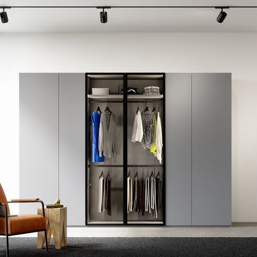 Contemporary wardrobe - ALEA  - Kettnaker GmbH & Co. KG Möbel-Manufaktur - lacquered wood / glass / aluminum