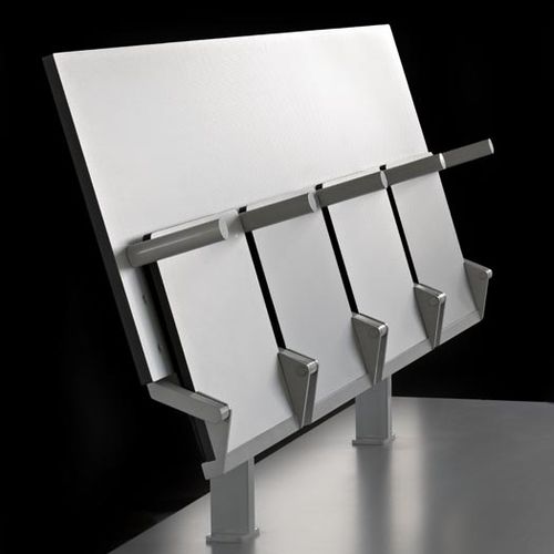 Contemporary auditorium seat - LEC - Mobel - indoor / molded plywood / metal base