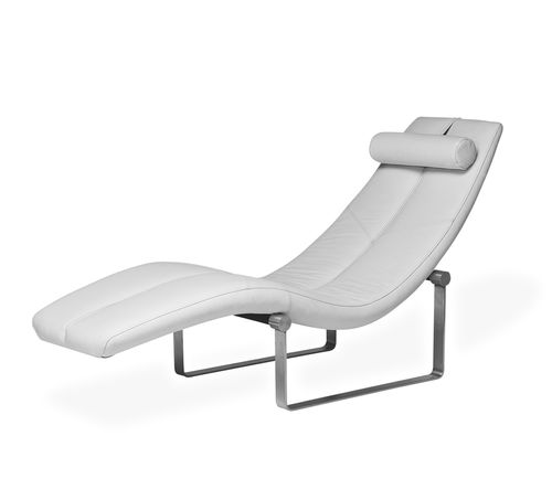 Contemporary chaise longue - VIPER - Ire Möbel AB - metal / white