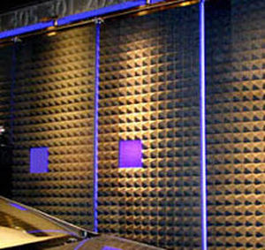 Wall-mounted sound-absorbing panel - KEOPS 1010 - Akustar - foam / pyramid type / commercial
