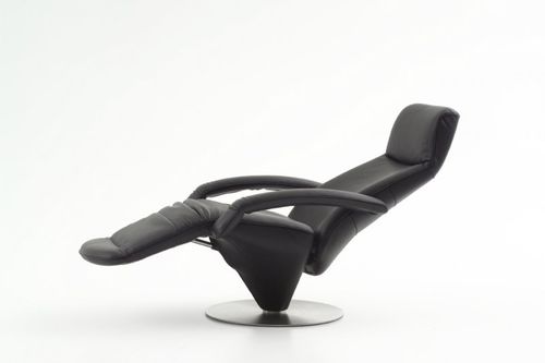 Contemporary armchair - BETA - Nielaus Møbler ApS - leather / reclining / with headrest
