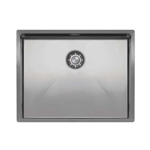 Single-bowl kitchen sink - CU-550 - nivito - without drainboard / brushed stainless steel / overmount