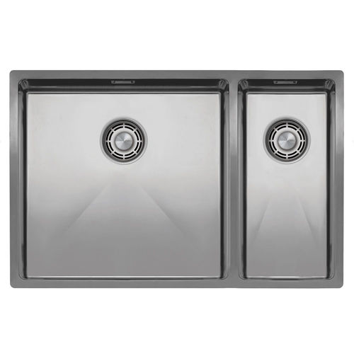 Double kitchen sink - CU-500-180 - nivito - without drainboard / stainless steel / overmount