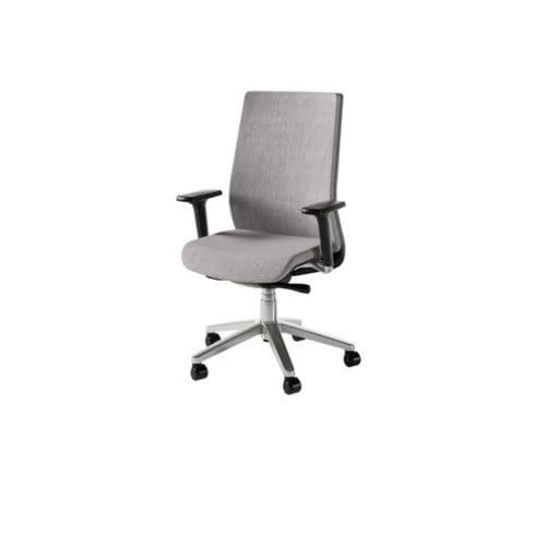 Mesh task chair - IULIUS - BISLEY - star base / on casters / upholstered