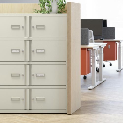 Steel storage locker - YELD series - BISLEY - commercial / for office / secure