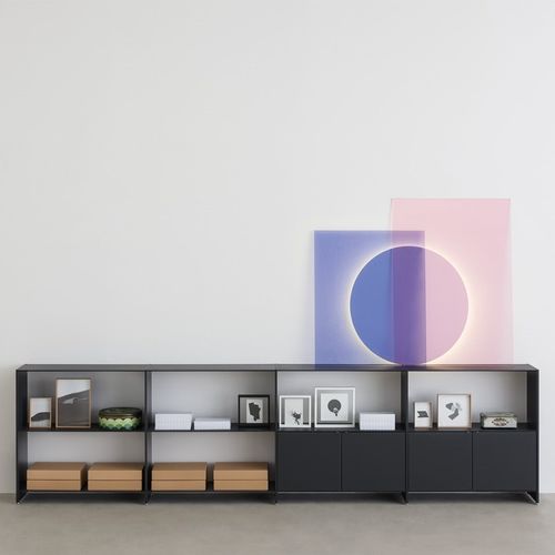 Modular bookcase - FILL - DESALTO spa - contemporary / for office / aluminum