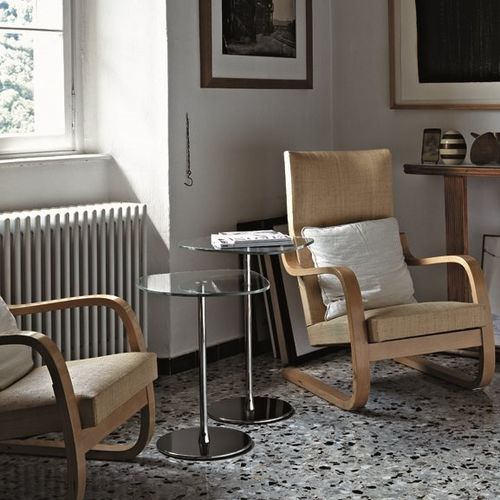 Contemporary side table - MIXIT - DESALTO spa - glass / ceramic / laminate