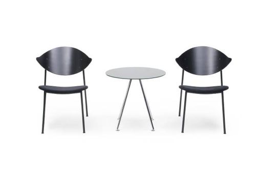 Scandinavian design fireside chair - BIRD - Vivero - wooden / steel
