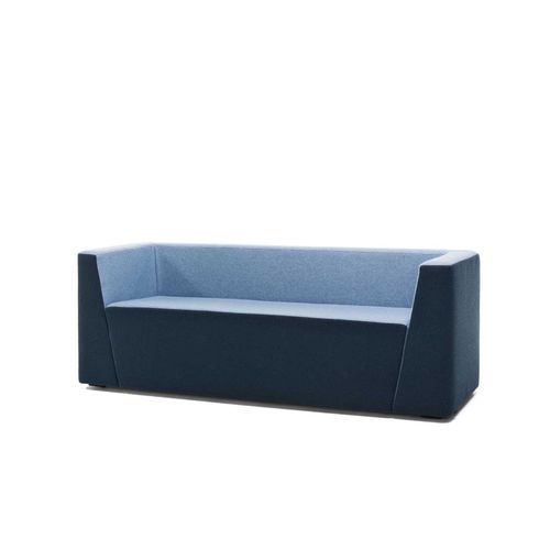 Contemporary sofa - BIT - Martela - fabric / blue / contract