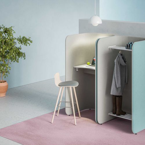 Acoustic privacy office space - PODWORK XPRESS - Martela - 1 person / ash / oak